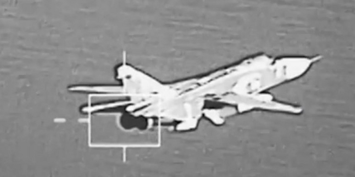 Nagrania z kamer F-16 nad Bałtykiem