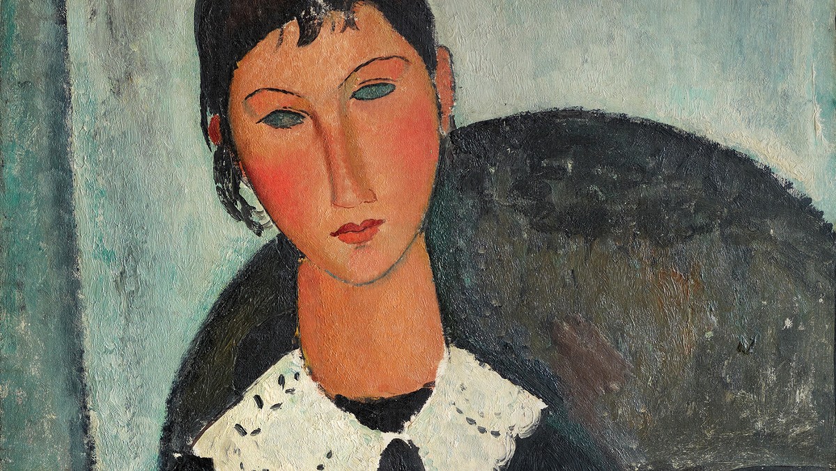 Amedeo Modigliani, ,,Elvira z białym kołnierzykiem , 1917/18