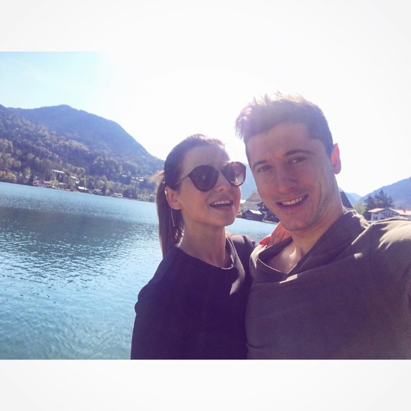 Robert Lewandowski i Anna Stachurska