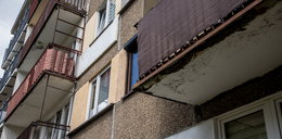 Nie tylko schody, ale i...  balkony grozy w Olkuszu. Zrozpaczeni mieszkańcy: walka ze spółdzielnią to walka z wiatrakami!