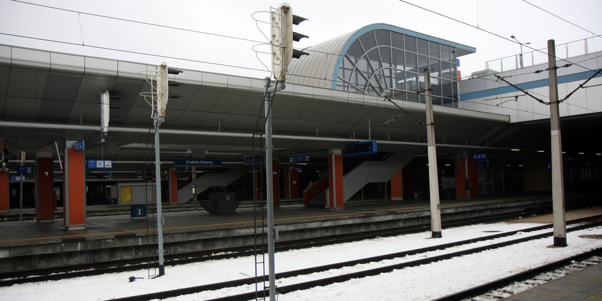 Budowa dworca kolejowego w Krakowie