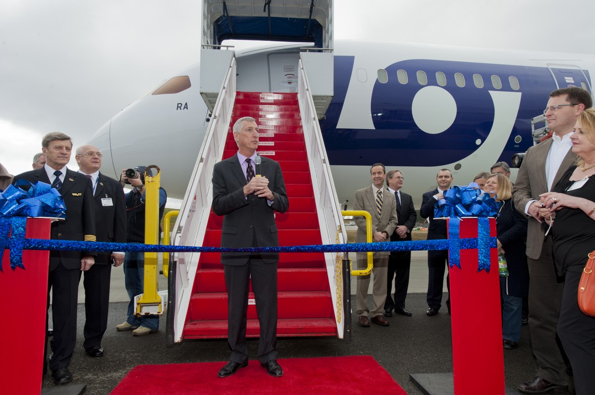 Uroczysty odbiór pierwszego Dreamliner w barwach PLL LOT