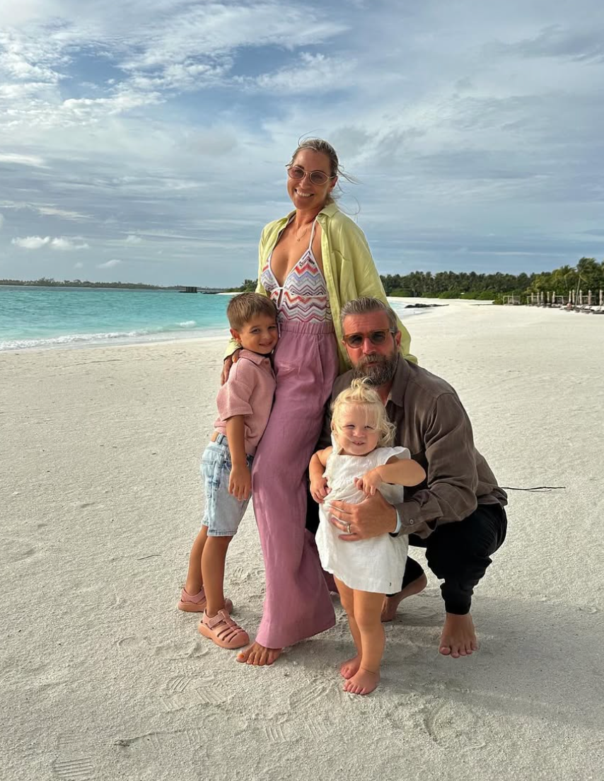 Bývalá tenistka Dominika Cibulková s expartnerom a ich deťmi.