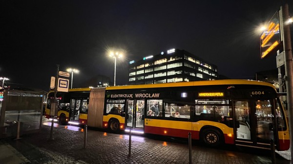 Autobus linii K w wersji elektrycznej