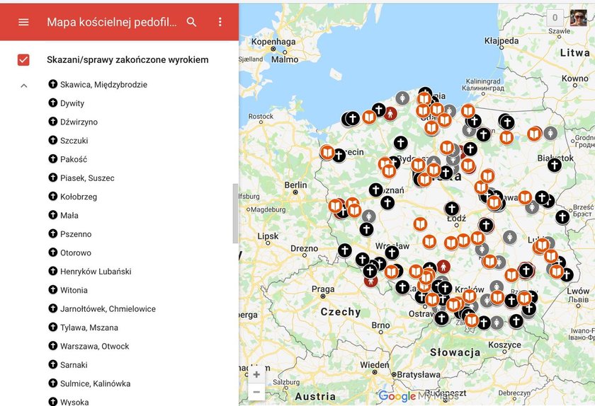 Opublikowano mapę pedofilii w polskim Kościele! Skrzywdzeni protestują w Warszawie