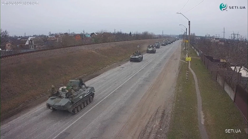 Ruski tenkovi u Hersonskoj oblasti 26. februara