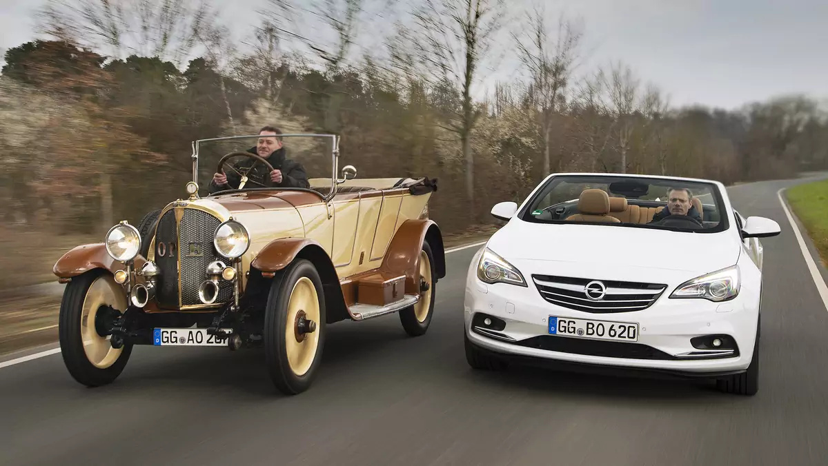 Opel 8/25 KM z 1920 roku i Opel Cascada