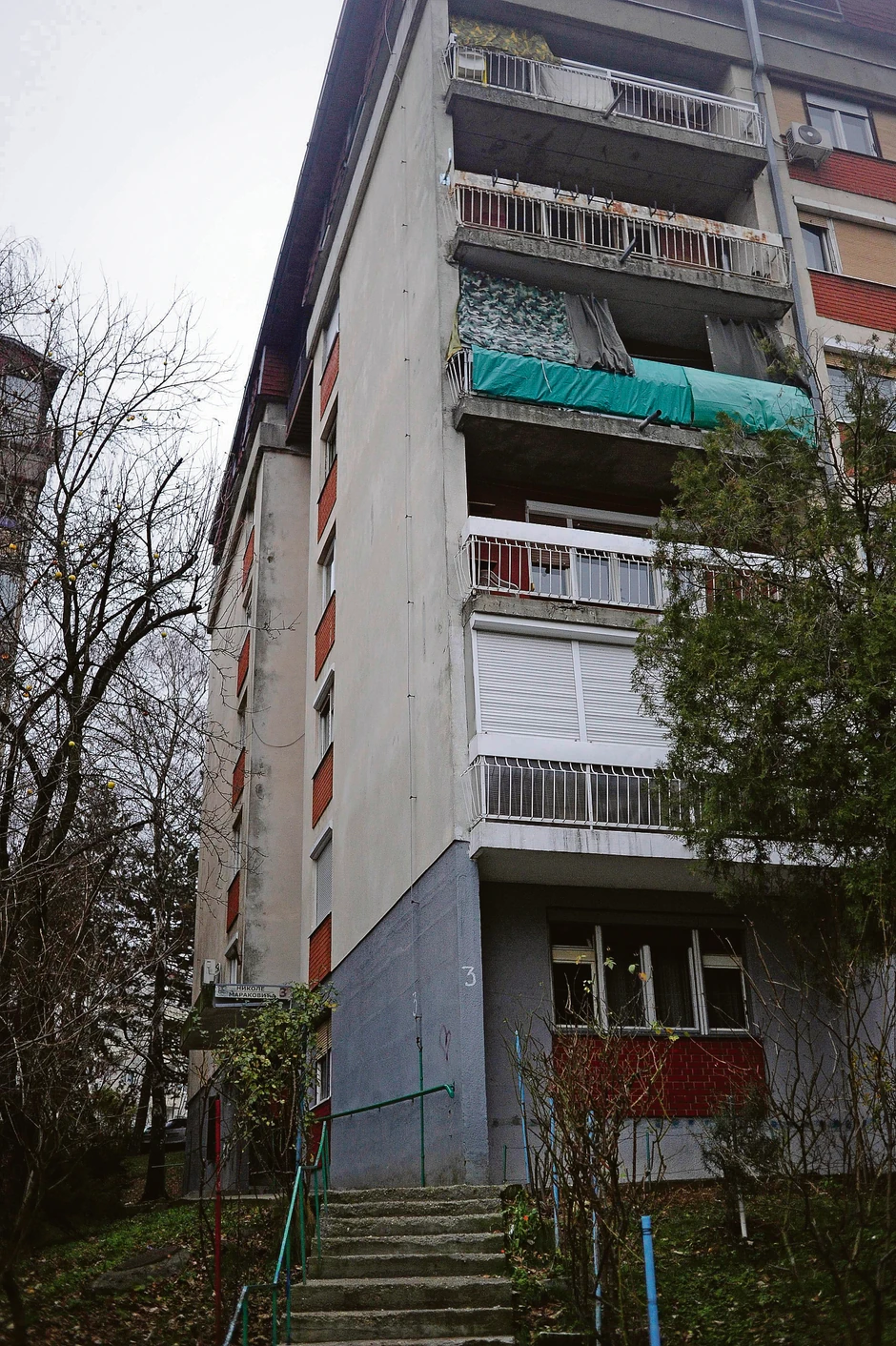 Zgrada na Miljakovcu u kojoj se desilo ubistvo