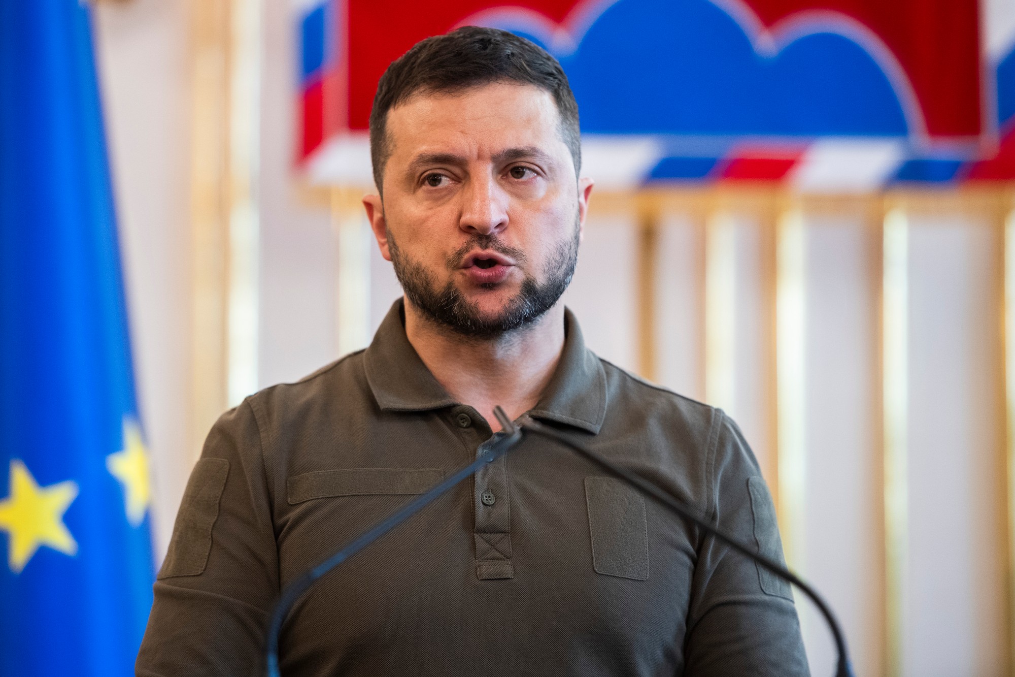 Ukrajinský prezident Volodymyr Zelenskyj na Slovensku.