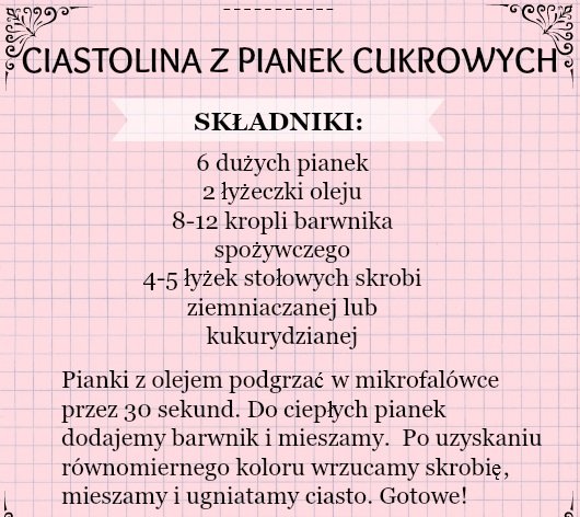 Ciastolina z pianek