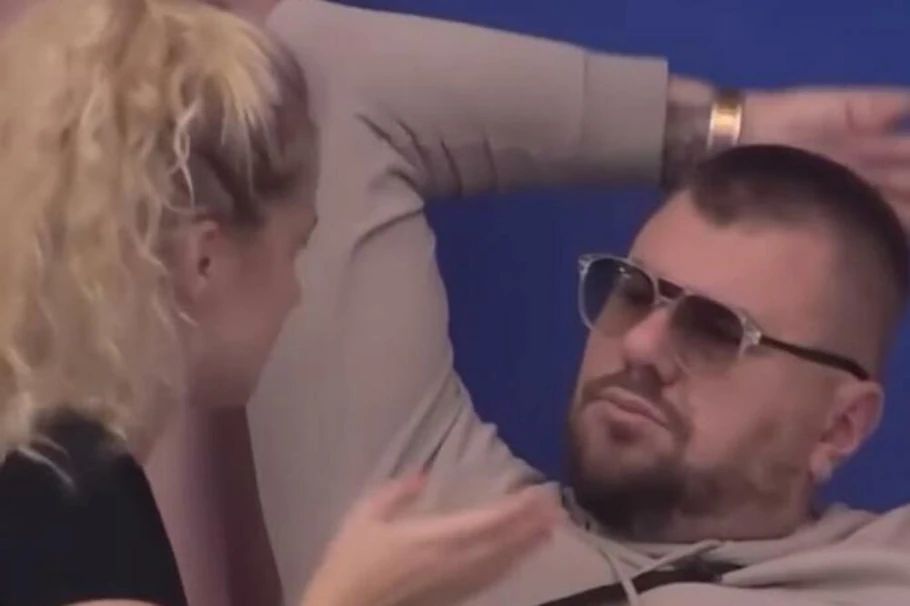 Milica Veličković i Marko Janjušević Janjuš (Foto: Screenshot TV Pink)