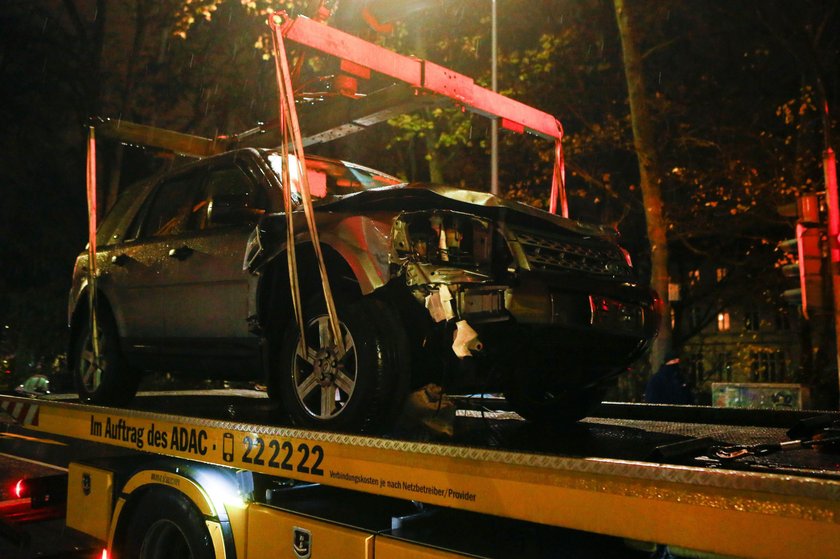 Site where a car crashed into pedestrians in Trier