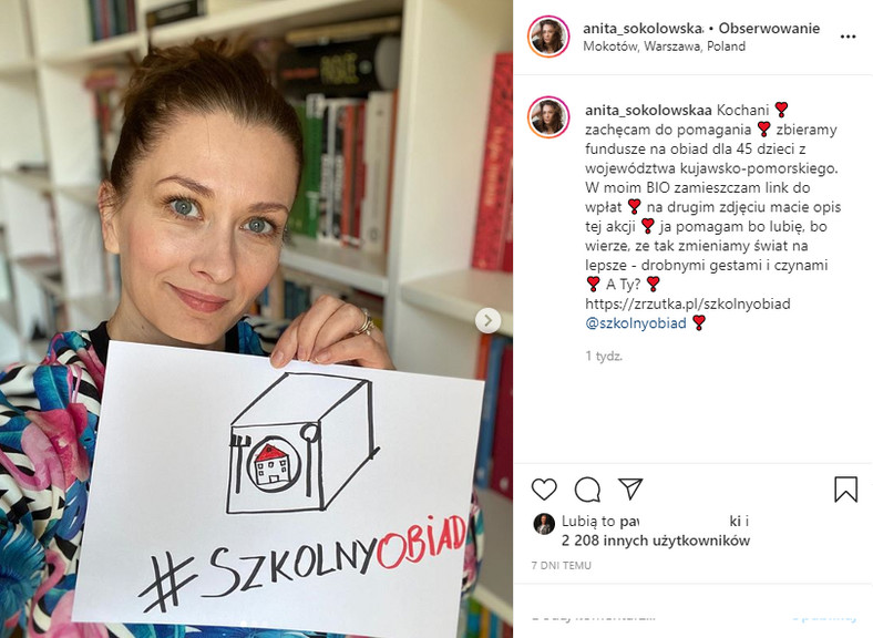 Anita Sokołowska w akcji #szkolnyobiad