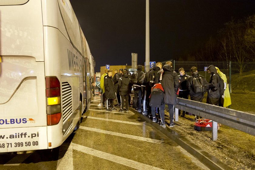 Pożar autokaru Śląska Wrocław