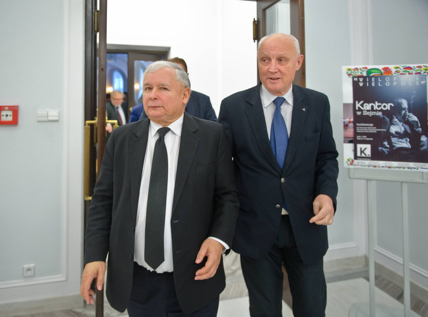 Jarosław Kaczyński z Wojciechem Jasińskim