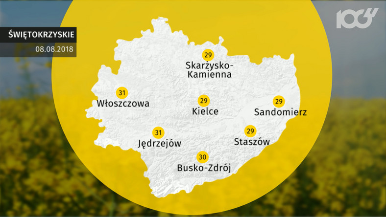 Pogoda Kielce Na Dzis Prognoza Pogody 2018 08 08 Wiadomosci