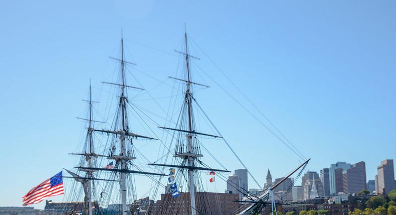 USS Constitution in the Boston Harbor in August 2019.US Navy Photo by Mass Communication Specialist 3rd Class Casey Scoular/Released