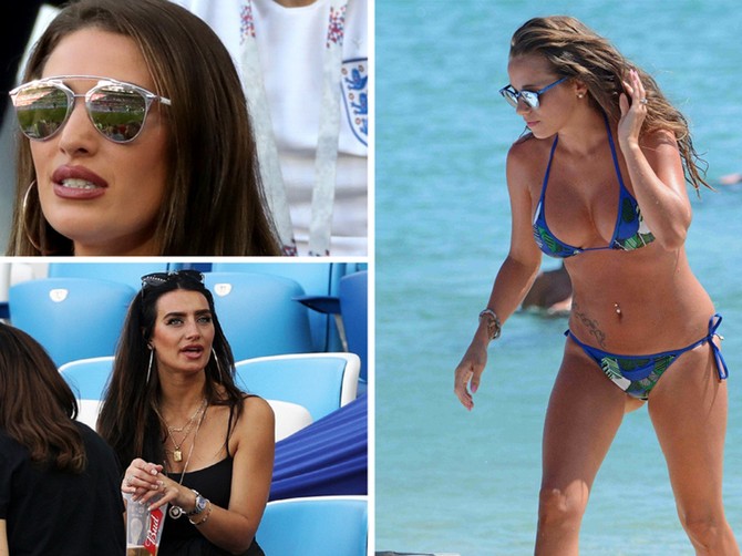 Seksi žene hrvatskih i engleskih fudbalera