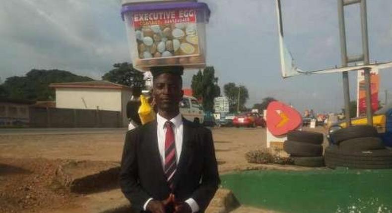 Poorly paid Ghanaian headteacher quits his job to sell boiled eggs in the streets and makes jaw-dropping money