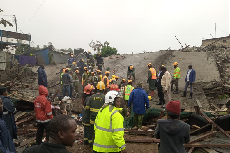 Ruaka building collapses