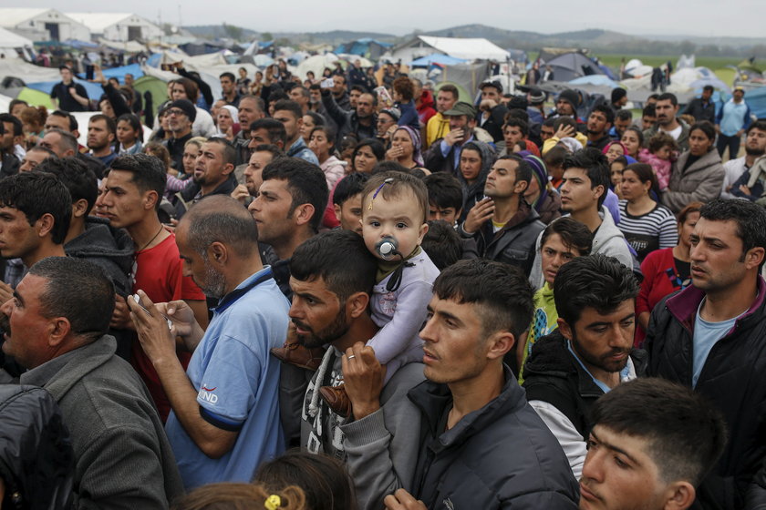 Uchodźcy na granicy grecko-macedońskiej