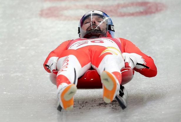 Pjongczang 2018: Polski saneczkarz zgubił maskę i pokonał tor na ślepo. "Jak się jedzie 130 km/h i nic nie widzi, to trochę jest stres"