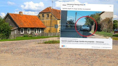 Sąsiedzi bezprawnie zwęzili im drogę do domu. Mogło dojść do tragedii