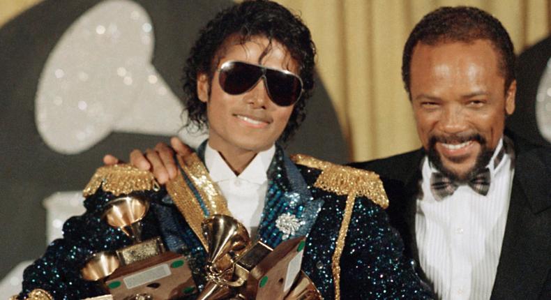 Michael Jackson and Quincy Jones.