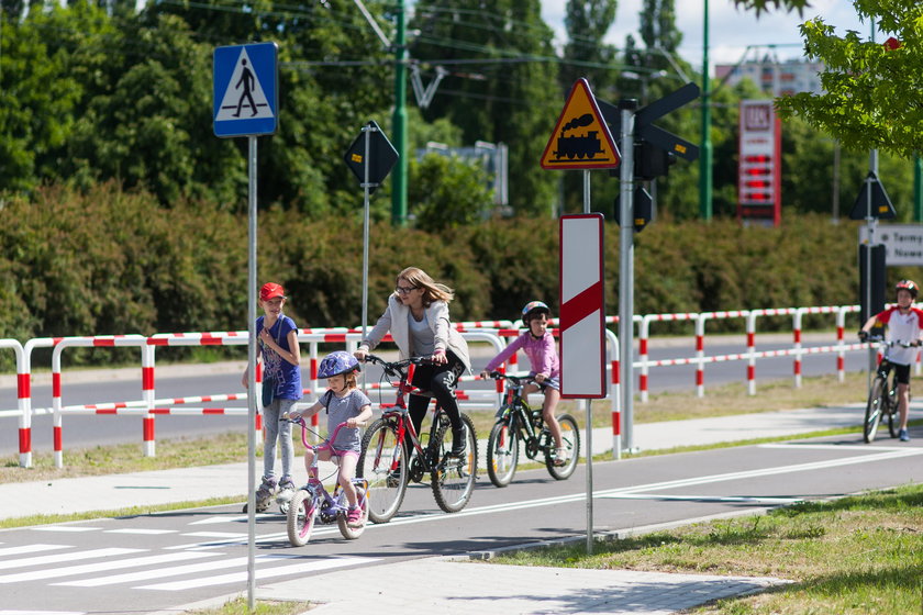 W parku Tysiąclecia powstało miasteczko rowerowe