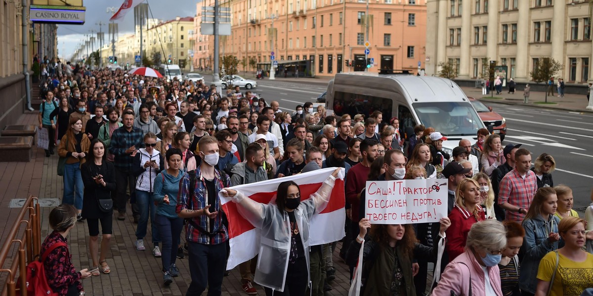 Protesty na Białorusi