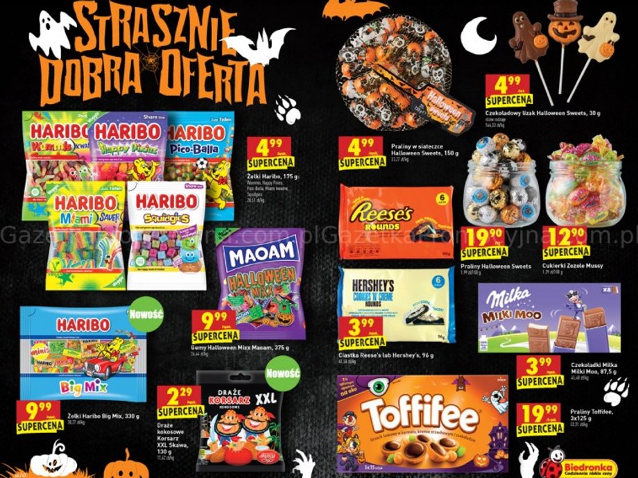 Oferta promocyjna na Haloween w Biedronce