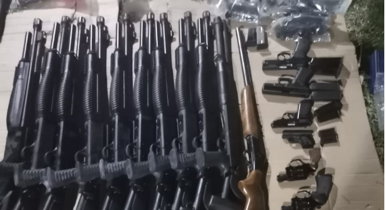 Police discover 22 guns 565 bullets in Kilimani apartment which was being auctioned