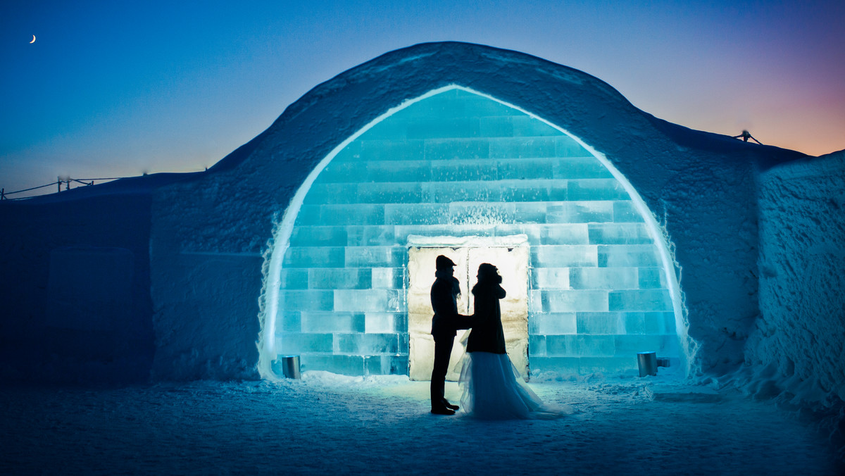 Lodowy hotel ICEHOTEL w Jukkasjärvi koło Kiruny (Szwecja)