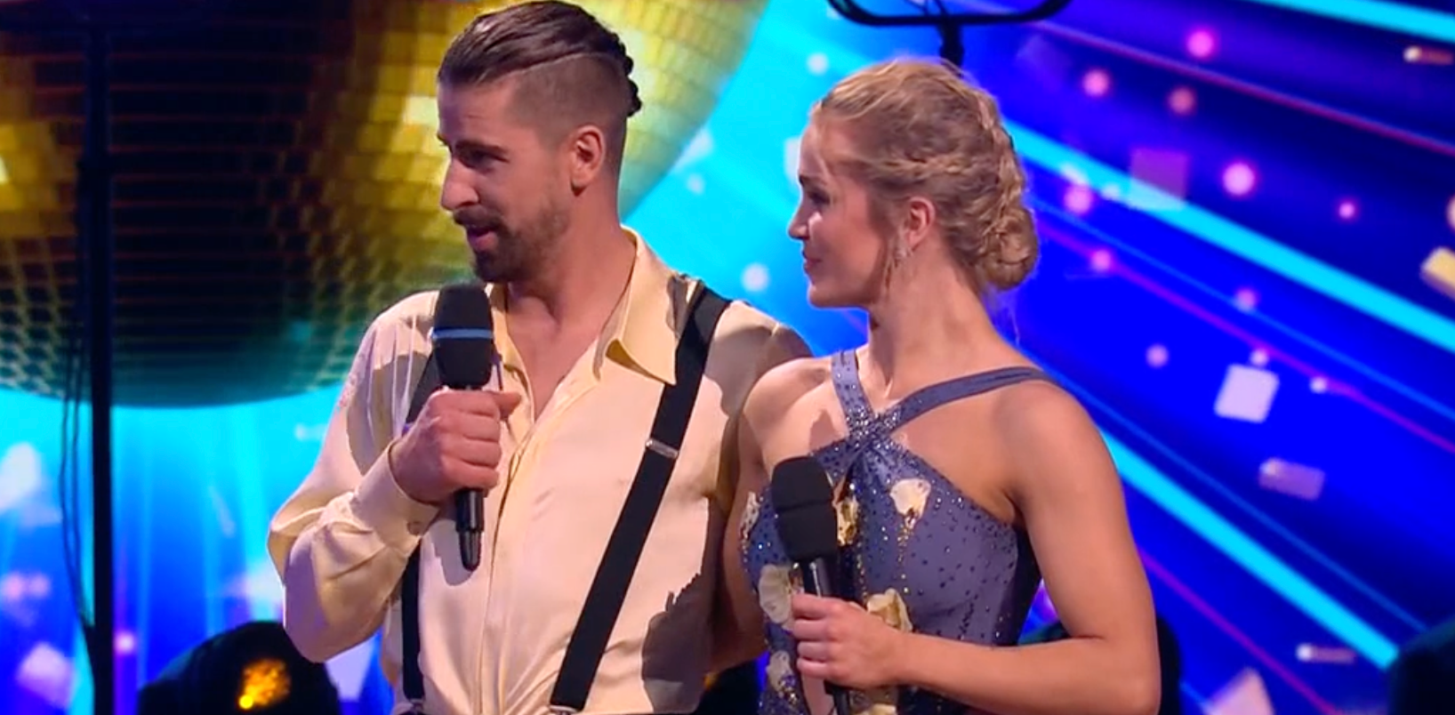 Slovenský cyklista Peter Sagan v šou Let's Dance s tanečnou partnerkou Eliškou.