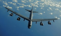 Amerykańskie bombowce B-52 na ćwiczeniach przy granicy Rumunii z Ukrainą