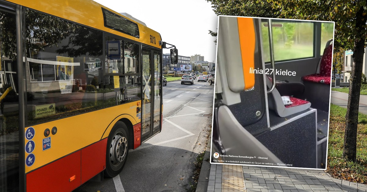 Skandal w Kielcach: Mężczyzna oddaje mocz w autobusie linii 27