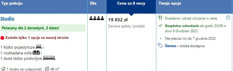 "Specjalna oferta świąteczna" w Karpaczu. Najdroższa propozycja dostępna w popularnym serwisie rezerwacyjnym