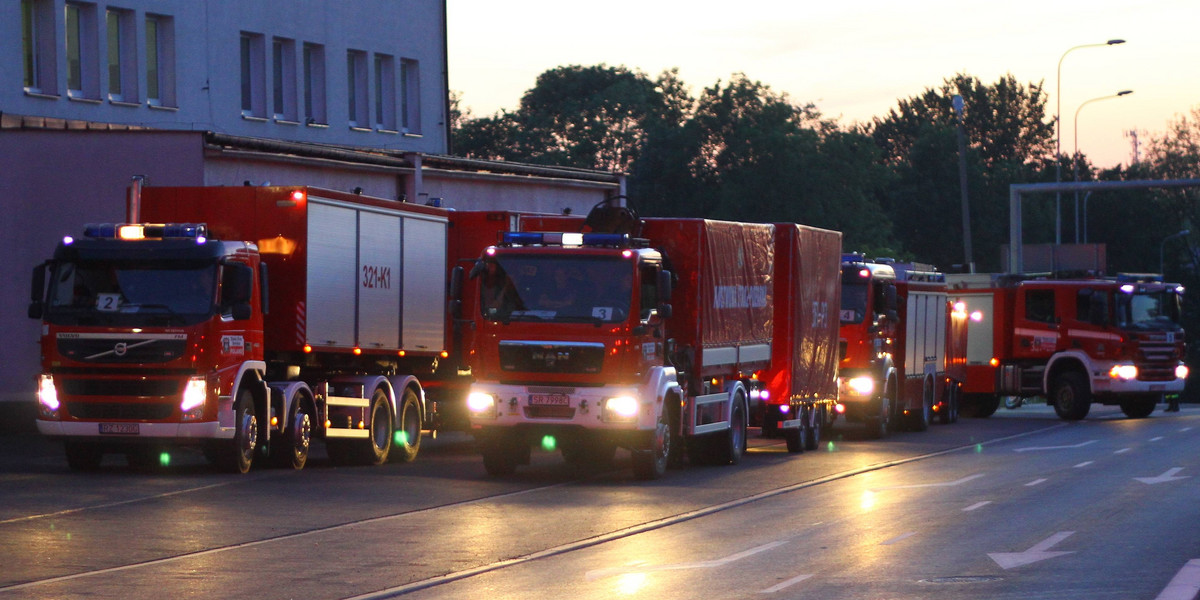 Polscy strażacy pojechali pomagać powodzianom