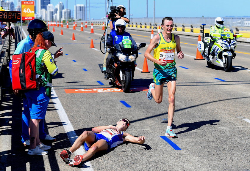 Dramat Brytyjczyka na maratonie. Nie wytrzymał upału i zasłabł