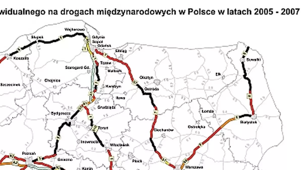 Niebezpieczne drogi, zobacz gdzie musisz bardzo uważać! Czyli program EuroRAP w Polsce