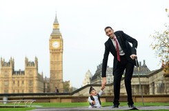 Najwyższy i najniższy człowiek świata. ZOBACZ ZDJĘCIA