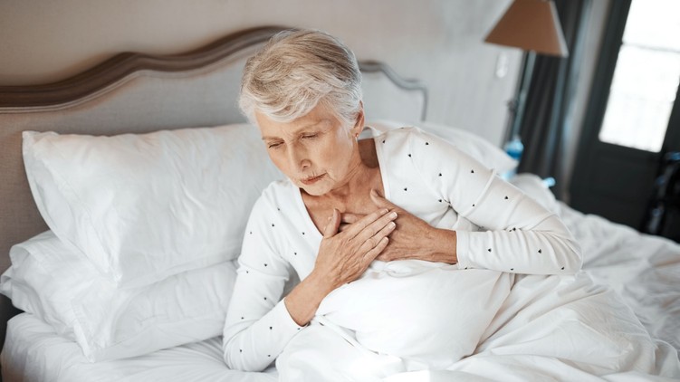 shortness of breath while lying down