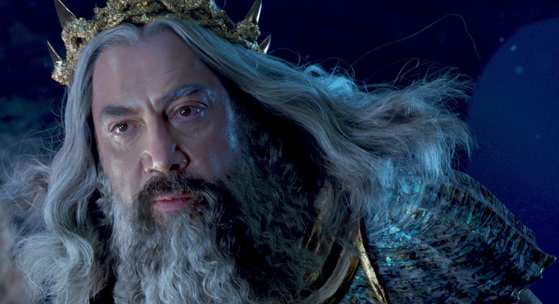 Javier Bardem as King Triton in The Little Mermaid.Courtesy of Disney