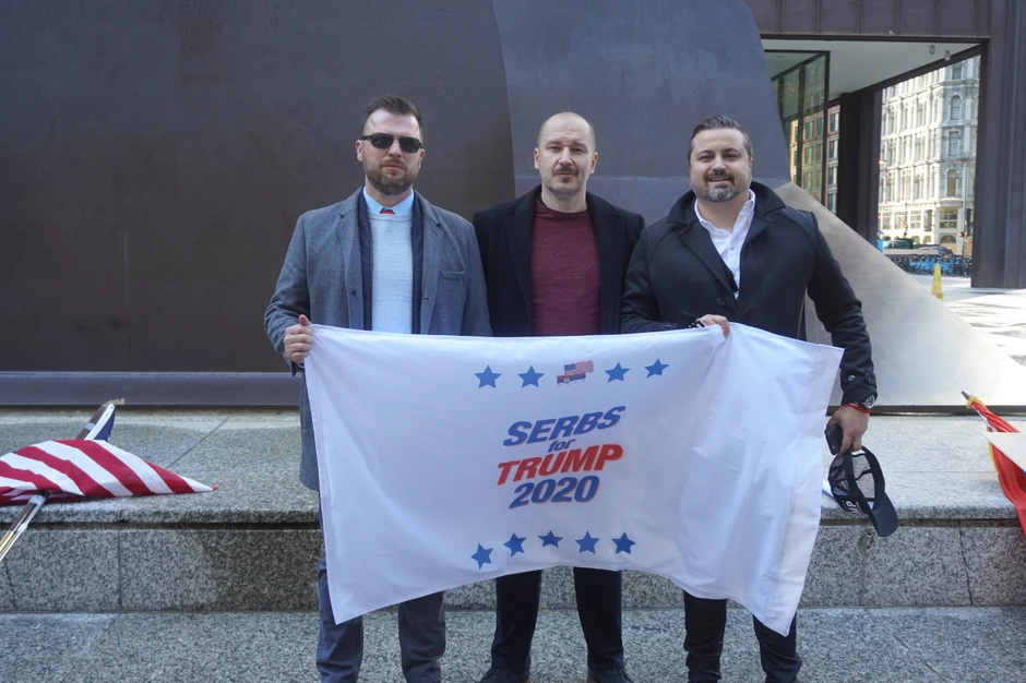 Organizatori skupa Srbi za Trampa