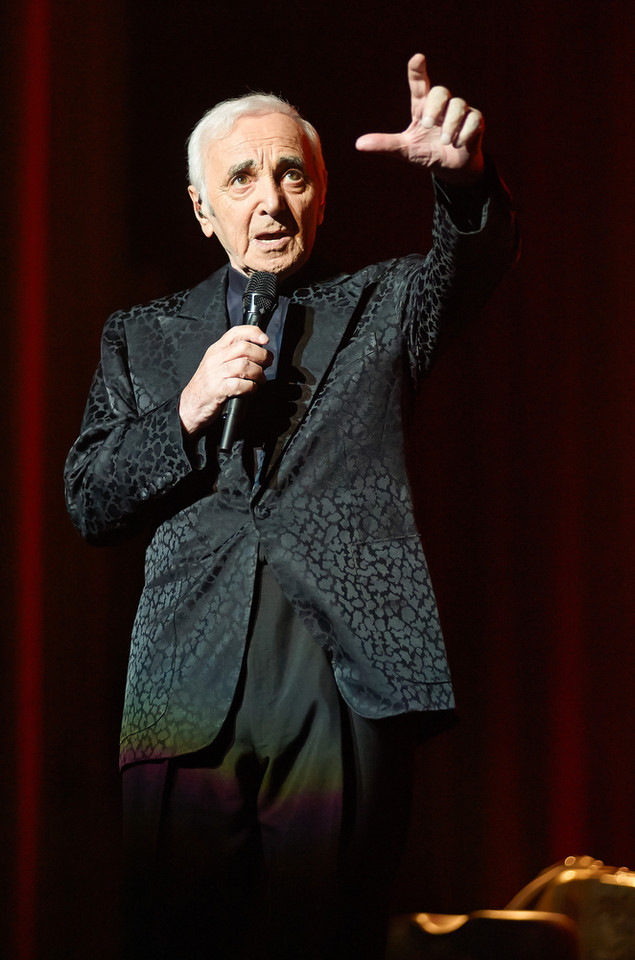 Charles Aznavour na koncercie w Polsce (Sala Kongresowa, Warszawa)