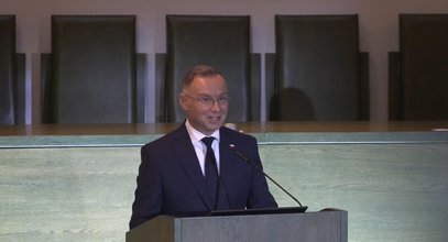 Andrzej Duda zaskoczył anegdotą na konferencji. Sam siebie rozbawił! [WIDEO]