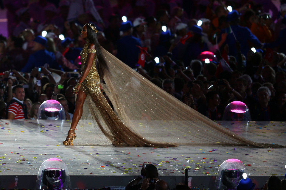 Brytyjskie supermodelki na ceremonii zamknięcia Igrzysk Olimpijskich 2012