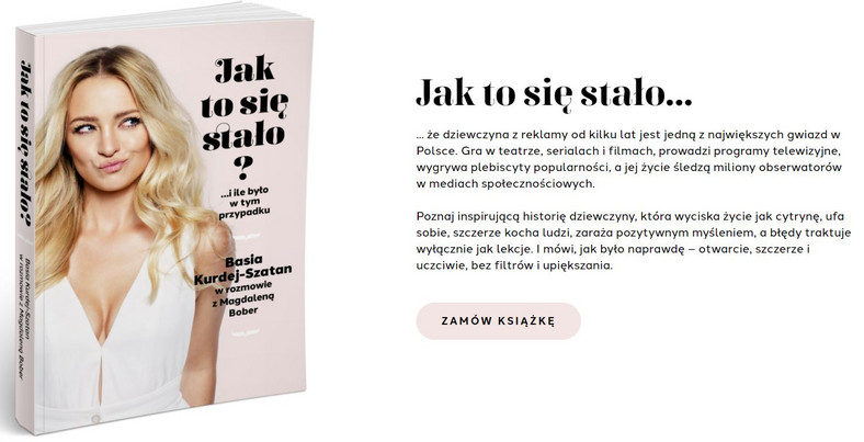 Promotion of the book by Barbara Kurdej-Satan
