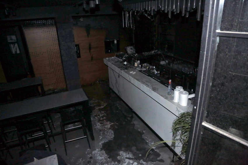 Lokal nakon gašenja požara