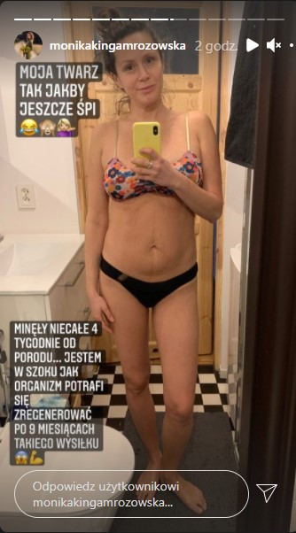 Monika Mrozowska pokazała ciało po urodzeniu czwartego dziecka